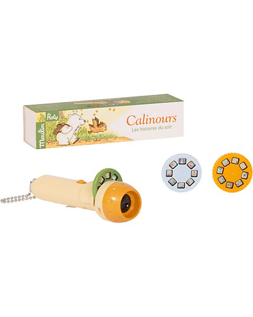 Moulin Roty Torcia Proietta Storie - l'Orsetto Calinours Giochi per Inventare Storie