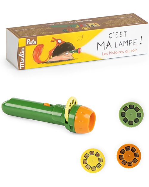Moulin Roty Torcia Proietta Storie - Scoiattolo dell'Ecole des Loisirs Giochi per Inventare Storie