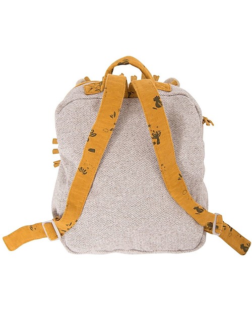 Moulin Roty Zainetto Morbido Leone Paprika - Sous mon Baobab - dai 3 anni Zaini Asilo