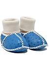 Mr.Tiggle Babbucce Baby Slippersocks - Stelline blu - 100% vello di pecora Pantofole