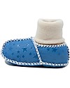 Mr.Tiggle Babbucce Baby Slippersocks - Stelline blu - 100% vello di pecora Pantofole