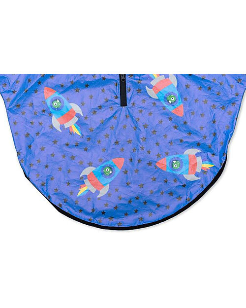 Mr.Tiggle Mantella Impermeabile - Razzo Stellato - con Zip Frontale Impermeabili