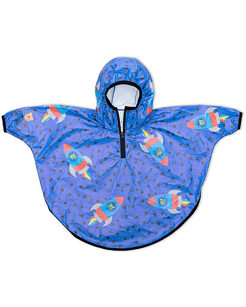 Mr.Tiggle Mantella Impermeabile - Razzo Stellato - con Zip Frontale Impermeabili