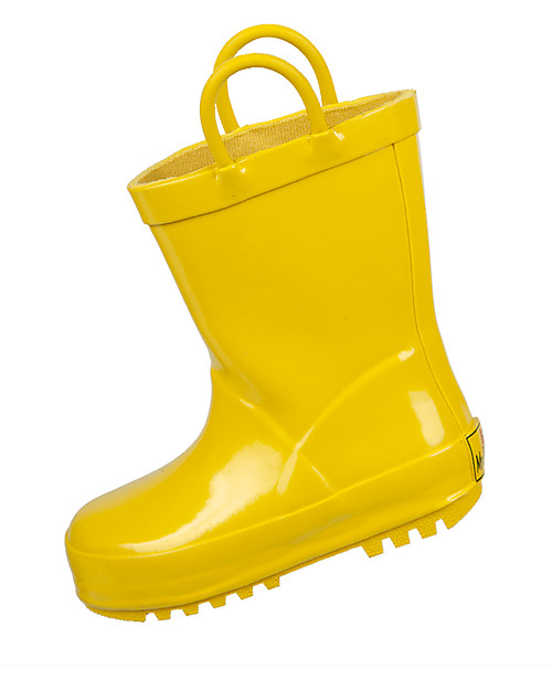 Mr.Tiggle Stivali da Pioggia in Gomma, Foderati in Cotone - Giallo Stivali Pioggia