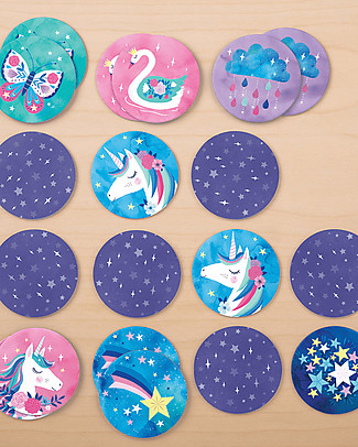 Mudpuppy Gioco Memory Magico Unicorno, 24 pezzi - Sviluppa Memoria e Concentrazione Giochi Da Tavolo