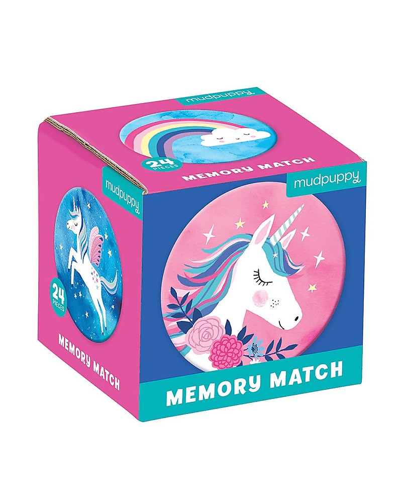 Mudpuppy Gioco Memory Magico Unicorno, 24 pezzi - Sviluppa Memoria