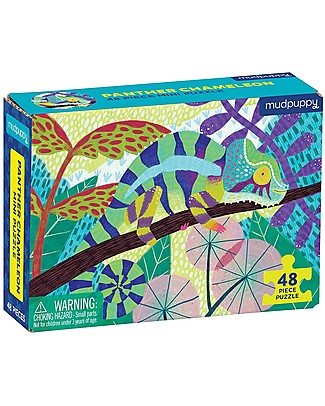 Mudpuppy Mini Puzzle Camaleonte - 48 Pezzi - Perfetto in Viaggio Puzzle