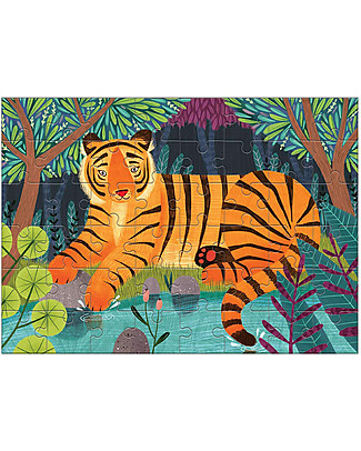 Mudpuppy Mini Puzzle Tigre del Bengala - 48 Pezzi - Perfetto in Viaggio Puzzle