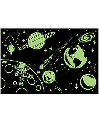 Mudpuppy Puzzle Glow in the Dark Spazio, 100 pezzi - Si Illumina al Buio Puzzle
