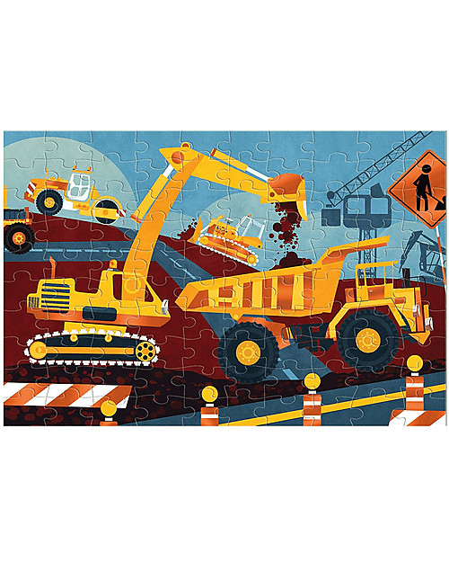 Mudpuppy Puzzle Lucido Costruzioni - 100 Pezzi - Eco-friendly! Puzzle