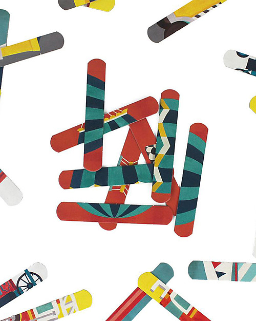 Mudpuppy Puzzle Sticks, Trasporti - 6 Diverse Immagini in Carta Riciclata! Puzzle