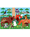 Mudpuppy Puzzle Tattile Bosco - 42 Pezzi Grandi - Carta Riciclata! Puzzle