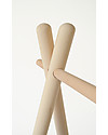 Mum and Dad Factory Appendiabiti per Bambini in Legno di Faggio, alto 127 cm - Fatto in Francia! Appendiabiti