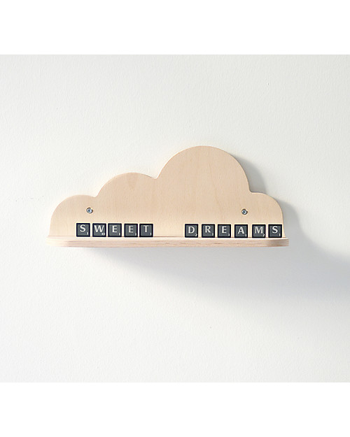 Mum and Dad Factory Mensola Nuvola in Legno di Faggio - 33 cm Mensole