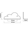 Mum and Dad Factory Mensola Nuvola in Legno di Faggio - 33 cm Mensole