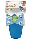 Munchkin Bicchiere Antigoccia "Impara a Bere"  Miracle® 360°, 300 ml - Azzurro Bicchieri