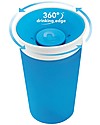 Munchkin Bicchiere Antigoccia "Impara a Bere"  Miracle® 360°, 300 ml - Azzurro Bicchieri