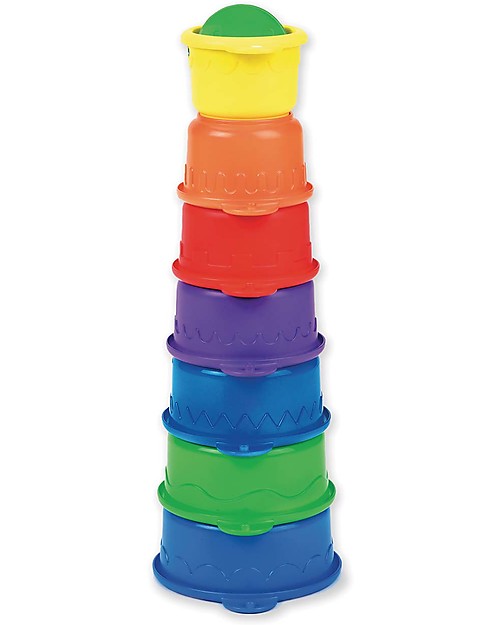 Munchkin Bruco di Ciotoline, Giocattolo per Bagnetto - 7 ciotoline numerate Giochi da Spiaggia