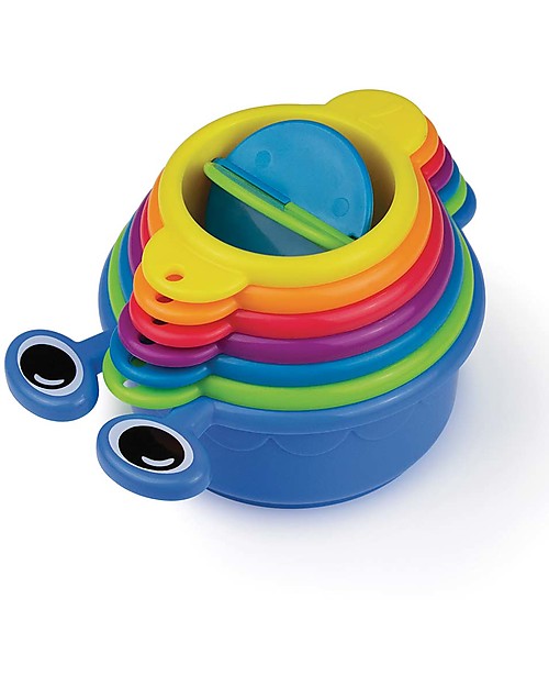 Munchkin Bruco di Ciotoline, Giocattolo per Bagnetto - 7 ciotoline numerate Giochi da Spiaggia