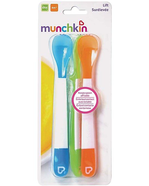 Munchkin Cucchiaini Primissimo Svezzamento con Punta Morbida, Set da 3 -  Senza BPA! unisex (bambini)