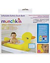 Munchkin Inflatable Safety Duck, Vaschetta da Bagno Gonfiabile con Fondo Termosensibile White Hot - 6-24 mesi Giochi Bagno