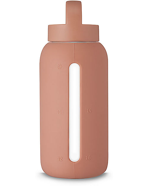 Muuki Borraccia - Vetro Borosilicato - Canyon Clay - 750 ml - Riduce la Plastica e Monitora l'Idratazione Necessaria Giornaliera Borracce non Termiche