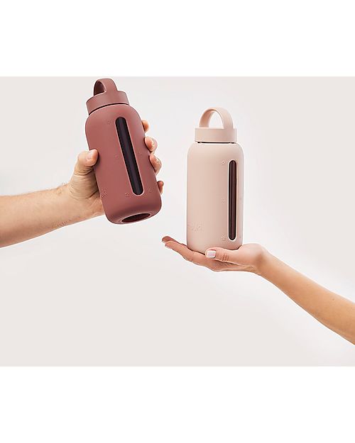 Muuki Borraccia - Vetro Borosilicato - Desert Rose - 750 ml - Riduce la Plastica! Borracce non Termiche
