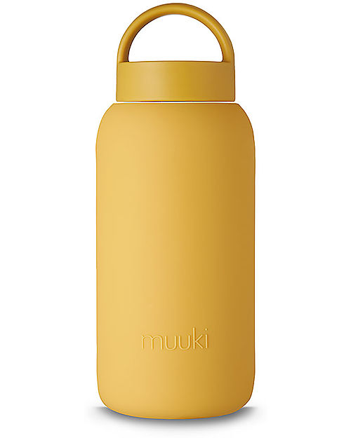 Muuki Borraccia - Vetro Borosilicato - Honey Mustard - 750 ml - Riduce la Plastica! Borracce non Termiche