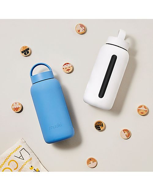 Muuki Borraccia - Vetro Borosilicato - Ocean Blue - 750 ml - Riduce la Plastica! Borracce non Termiche