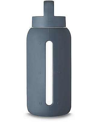 Muuki Borraccia - Vetro Borosilicato - Smoke Grey - 750 ml - Riduce la Plastica! Borracce non Termiche