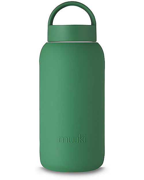 Muuki Borraccia - Vetro Borosilicato - Supreme Green - 750 ml - Riduce la Plastica! Borracce non Termiche