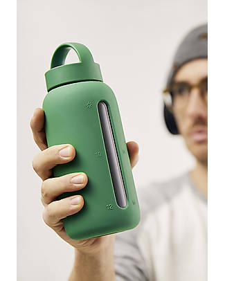 Muuki Borraccia - Vetro Borosilicato - Supreme Green - 750 ml - Riduce la Plastica! Borracce non Termiche