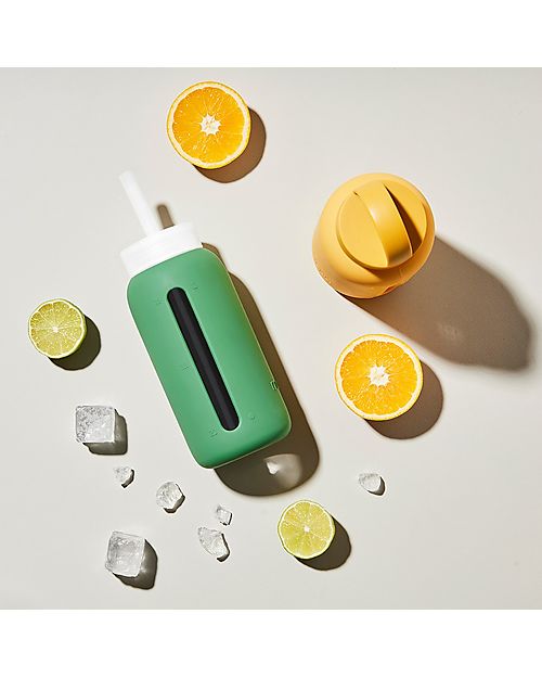 Muuki Borraccia - Vetro Borosilicato - Supreme Green - 750 ml - Riduce la Plastica! Borracce non Termiche