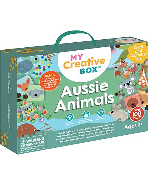 My Creative Box Kit Creativo Animali Australiani My Creative Box - 6 Attività - Età 3+ Giochi Creativi