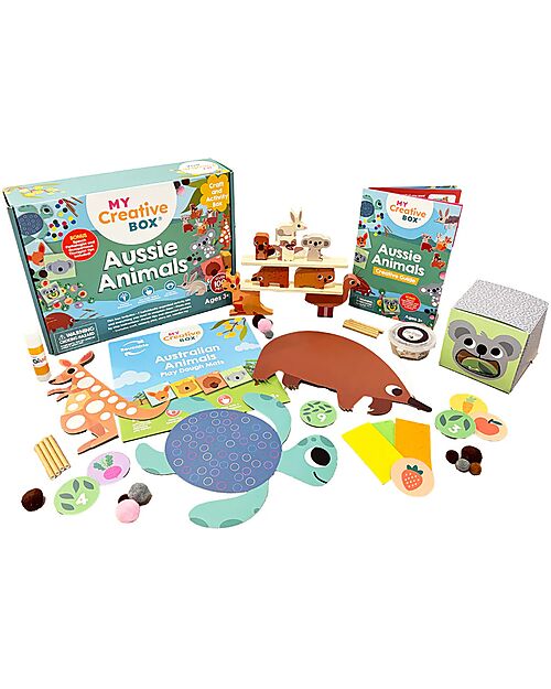 My Creative Box Kit Creativo Animali Australiani My Creative Box - 6 Attività - Età 3+ Giochi Creativi