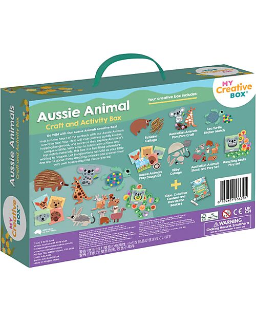 My Creative Box Kit Creativo Animali Australiani My Creative Box - 6 Attività - Età 3+ Giochi Creativi