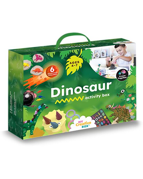 My Creative Box Kit Creativo Dinosauri My Creative Box - 6 Attività - Età 3+ Giochi Creativi