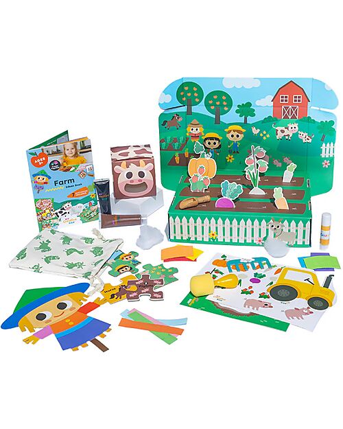 My Creative Box Kit Creativo Fattoria My Creative Box - 6 Attività - Età 3+ Giochi Creativi