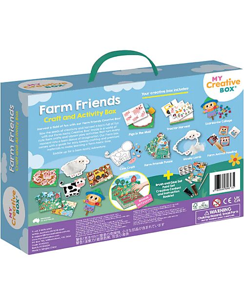 My Creative Box Kit Creativo Fattoria My Creative Box - 6 Attività - Età 3+ Giochi Creativi