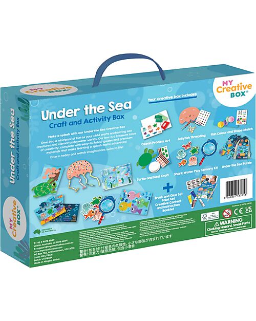 My Creative Box Kit Creativo Fondo del Mare My Creative Box - 6 Attività - Età 3+ Giochi Creativi