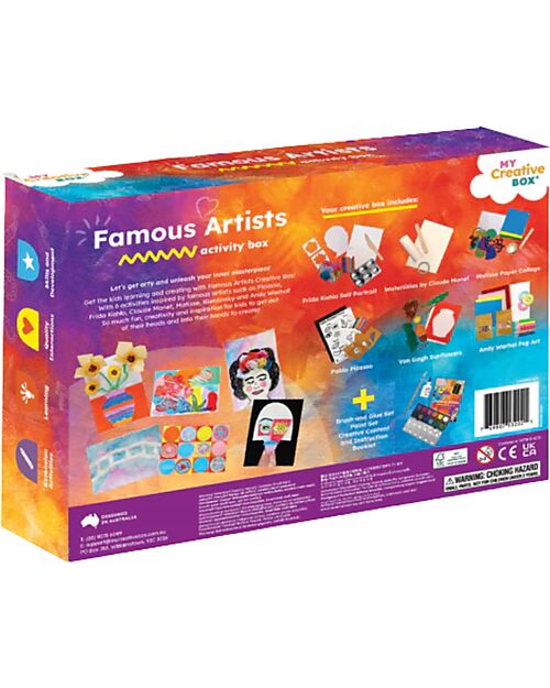 My Creative Box Kit Creativo Grandi Artisti My Creative Box - 6 Attività - Età 3+ Giochi Creativi