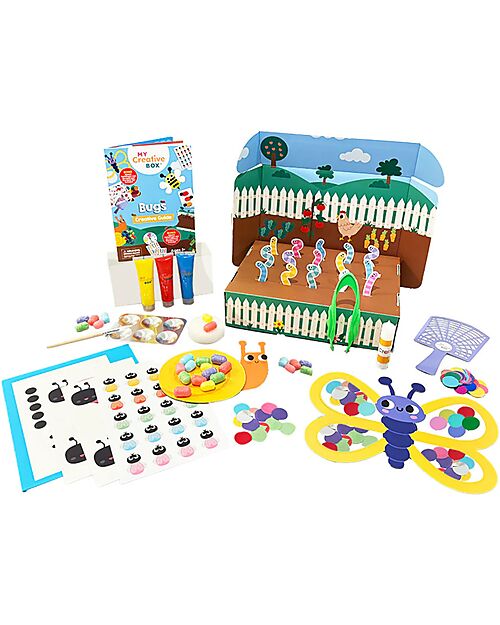 My Creative Box Kit Creativo Insetti My Creative Box - 6 Attività - Età 3+ Giochi Creativi