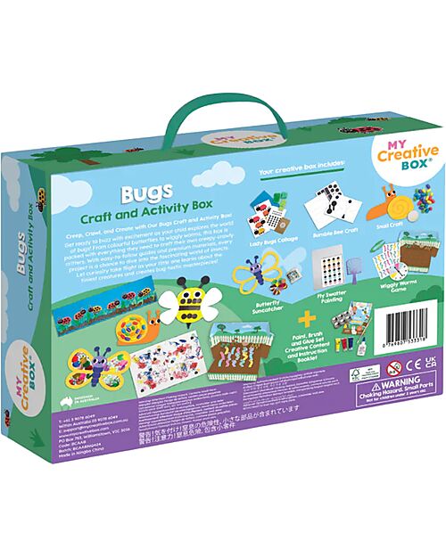 My Creative Box Kit Creativo Insetti My Creative Box - 6 Attività - Età 3+ Giochi Creativi