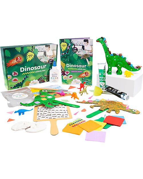 My Creative Box Mini Kit Creativo Dinosauri My Creative Box - 3 Attività - Età 3+ Giochi Creativi