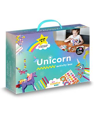 My Creative Box Mini Kit Creativo Unicorni e Fate My Creative Box - 3 Attività - Età 3+ Giochi Creativi