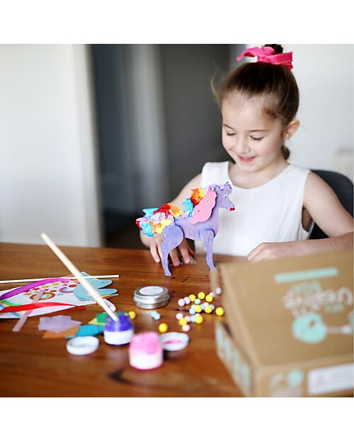 My Creative Box Mini Kit Creativo Unicorni e Fate My Creative Box - 3 Attività - Età 3+ Giochi Creativi