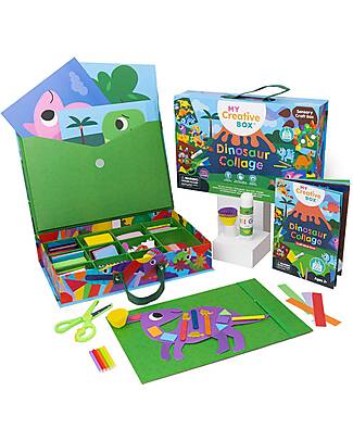 My Creative Box Scatola Collage Sensoriale Dinosauri My Creative Box - Età 3+ Giochi Creativi