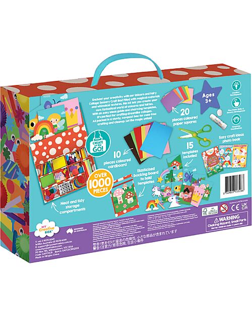 My Creative Box Scatola Collage Sensoriale Unicorni e Fate My Creative Box - Età 3+ Giochi Creativi