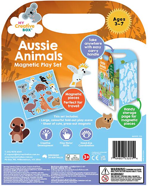 My Creative Box Set Magnetico Animali Australiani My Creative Box - Età 3+ Giochi Creativi