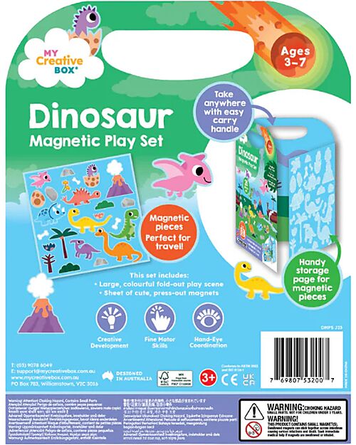 My Creative Box Set Magnetico Dinosauri My Creative Box - Età 3+ Giochi Creativi